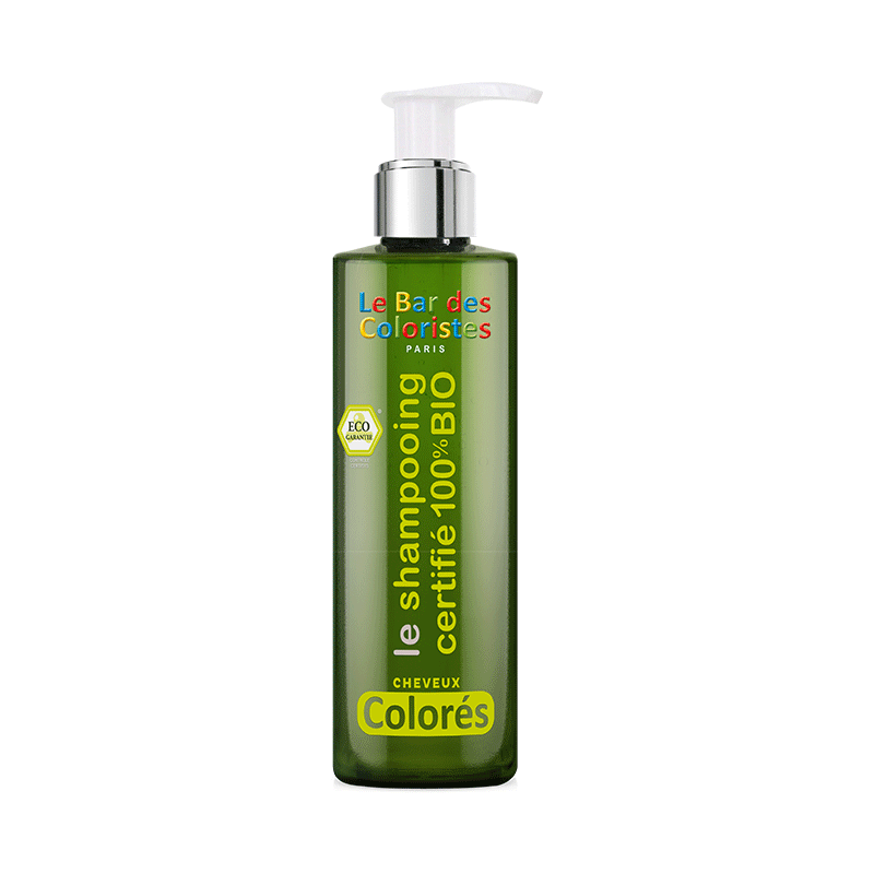 shampoing pour cheveux colorés 100% bio