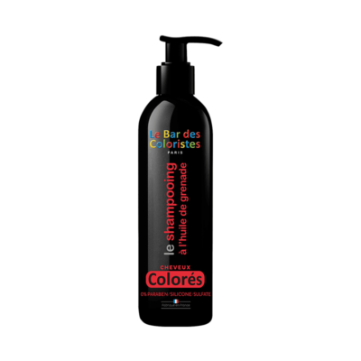Shampoing à l'huile de grenade pour cheveux colorés
