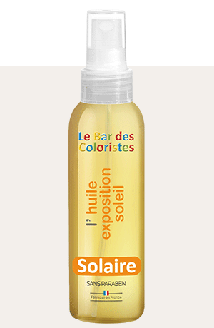 Huile pour cheveux colorés